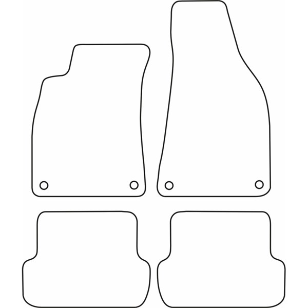 Textilmatta, kupé, Fram och bak Autostyle TM SE519V AutoStyle