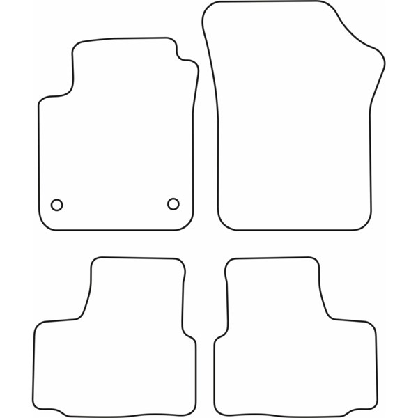 Textilmatta, kupé, Fram och bak Autostyle TM SE521V AutoStyle
