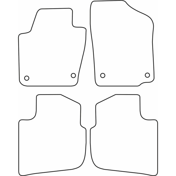 Textilmatta, kupé, Fram och bak Autostyle TM SE522V AutoStyle