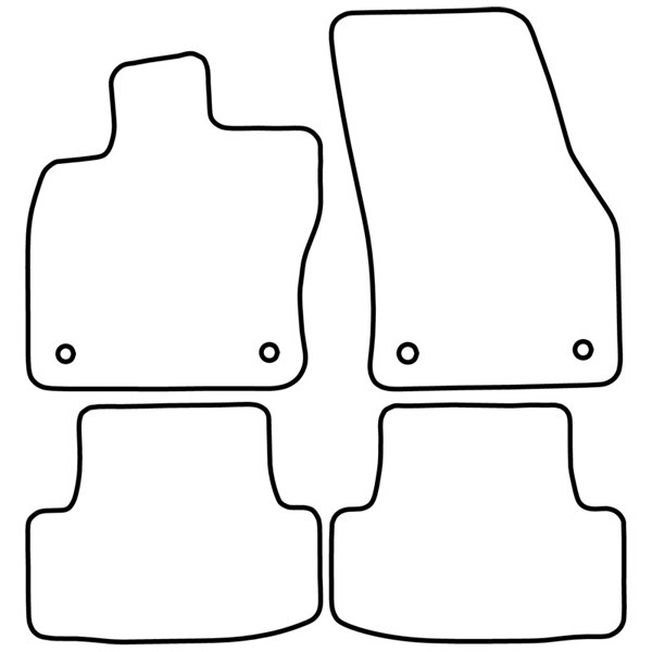 Textilmatta, kupé, Fram och bak Autostyle TM SE524V AutoStyle