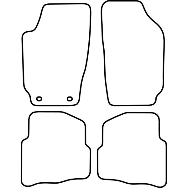 Textilmatta, kupé, Fram och bak Autostyle TM SK503V AutoStyle