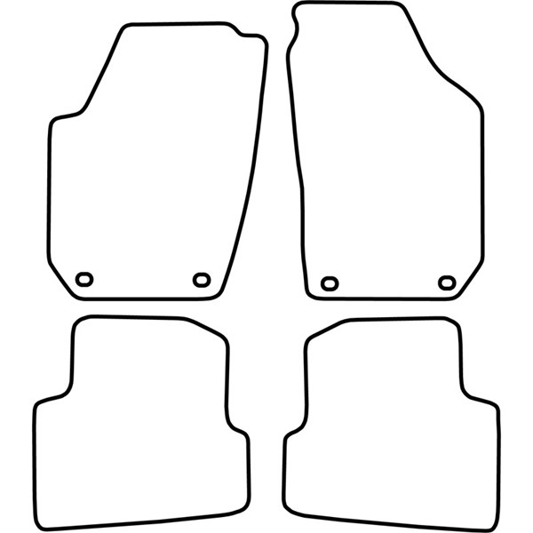 Textilmatta, kupé, Fram och bak Autostyle TM SK507V AutoStyle