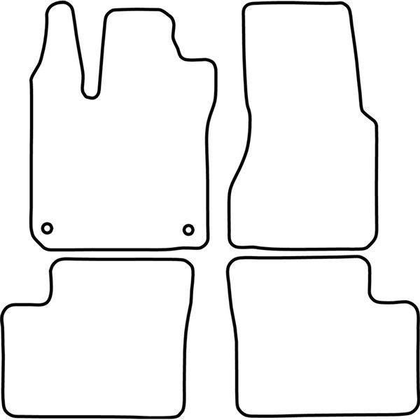 Textilmatta, kupé, Fram och bak Autostyle TM SM505V AutoStyle