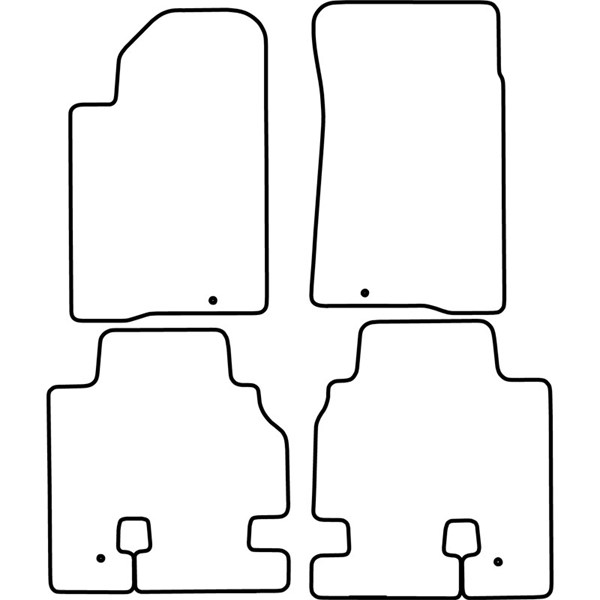 Textilmatta, kupé, Fram och bak Autostyle TM SY502V AutoStyle