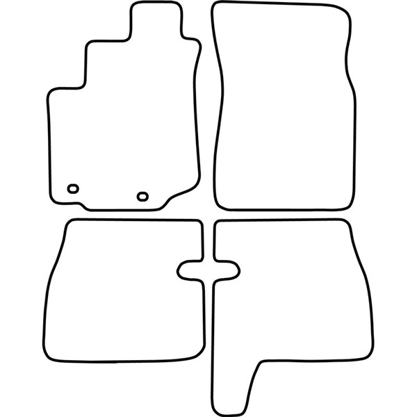 Textilmatta, kupé, Fram och bak Autostyle TM SY503V AutoStyle