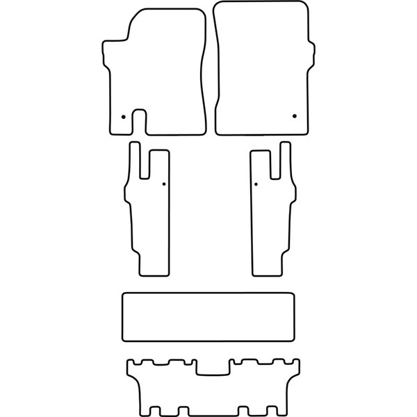 Textilmatta, kupé, Fram och bak Autostyle TM SY505V AutoStyle