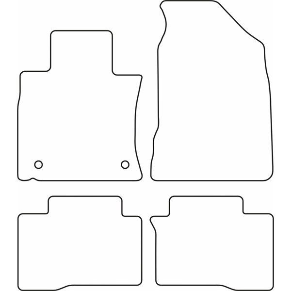 Textilmatta, kupé, Fram och bak Autostyle TM SY506V AutoStyle