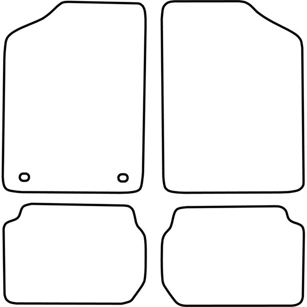 Textilmatta, kupé, Fram och bak Autostyle TM SZ501V AutoStyle