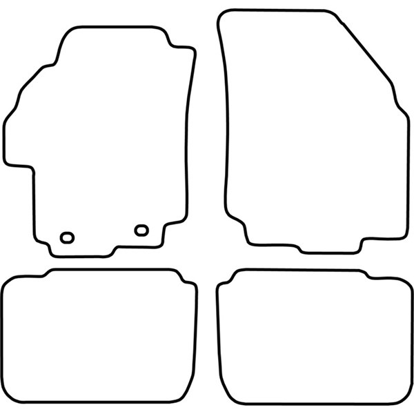 Textilmatta, kupé, Fram och bak Autostyle TM SZ512V AutoStyle