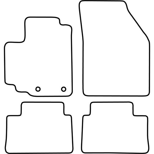 Textilmatta, kupé, Fram och bak Autostyle TM SZ518V AutoStyle