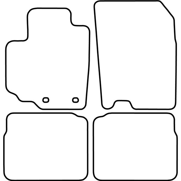 Textilmatta, kupé, Fram och bak Autostyle TM SZ521V AutoStyle