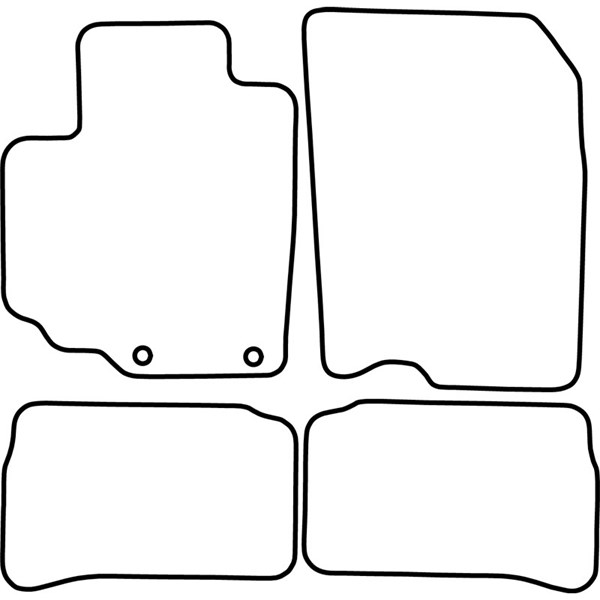 Textilmatta, kupé, Fram och bak Autostyle TM SZ526V AutoStyle