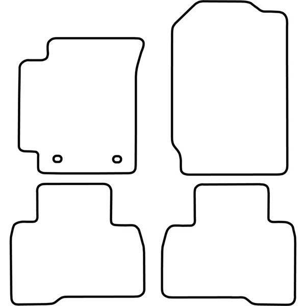 Textilmatta, kupé, Fram och bak Autostyle TM SZ528V AutoStyle