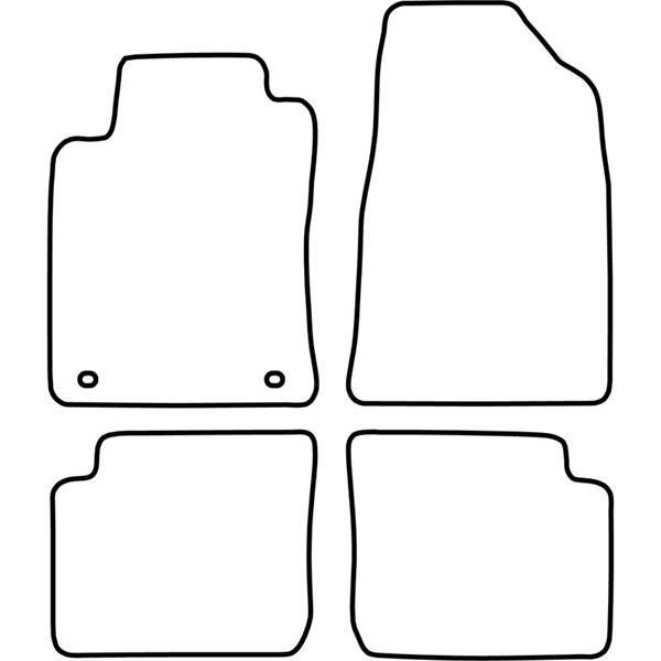 Textilmatta, kupé, Fram och bak Autostyle TM TO500V AutoStyle