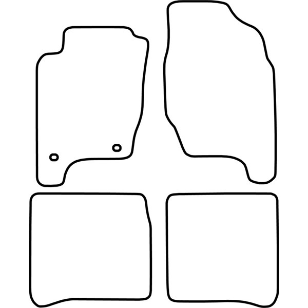 Textilmatta, kupé, Fram och bak Autostyle TM TO501V AutoStyle Textilmatta, kupé, Fram och bak Autostyle TM TO501V AutoStyle