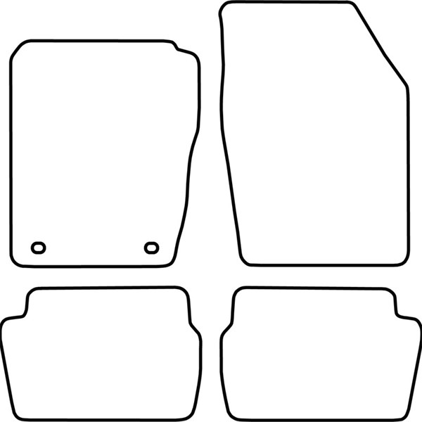 Textilmatta, kupé, Fram och bak Autostyle TM TO503V AutoStyle