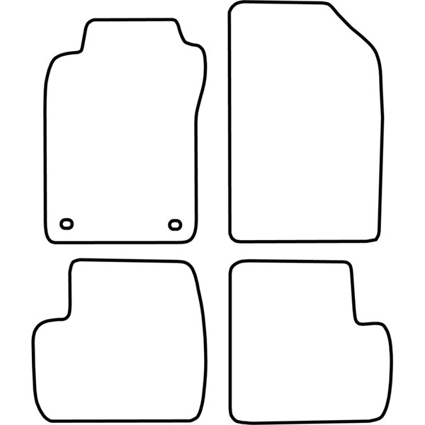 Textilmatta, kupé, Fram och bak Autostyle TM TO510V AutoStyle Textilmatta, kupé, Fram och bak Autostyle TM TO510V AutoStyle
