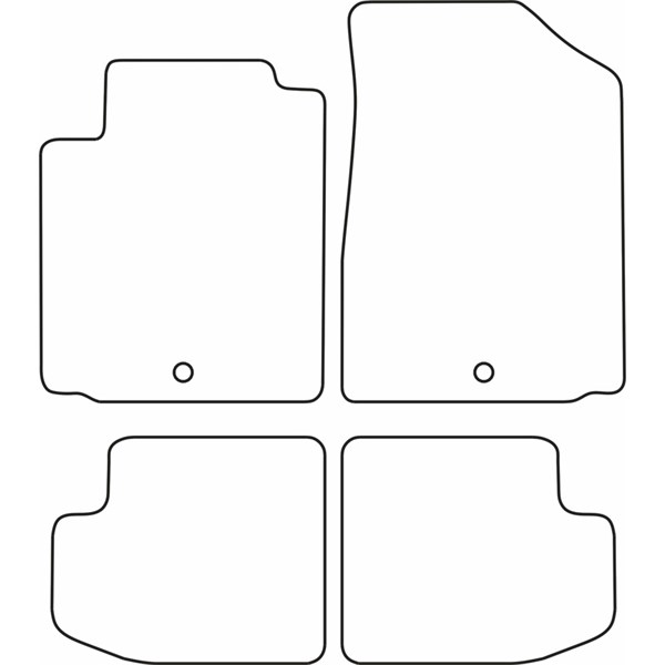 Textilmatta, kupé, Fram och bak Autostyle TM TO511V AutoStyle Textilmatta, kupé, Fram och bak Autostyle TM TO511V AutoStyle