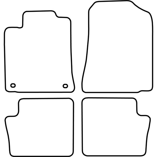 Textilmatta, kupé, Fram och bak Autostyle TM TO520V AutoStyle Textilmatta, kupé, Fram och bak Autostyle TM TO520V AutoStyle