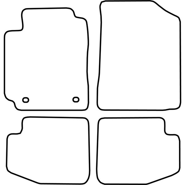 Textilmatta, kupé, Fram och bak Autostyle TM TO521V AutoStyle