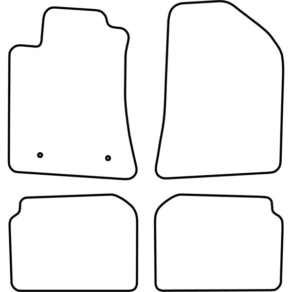 Textilmatta, kupé, Fram och bak Autostyle TM TO523V AutoStyle