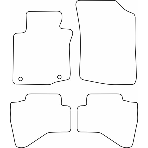 Textilmatta, kupé, Fram och bak Autostyle TM TO527V AutoStyle