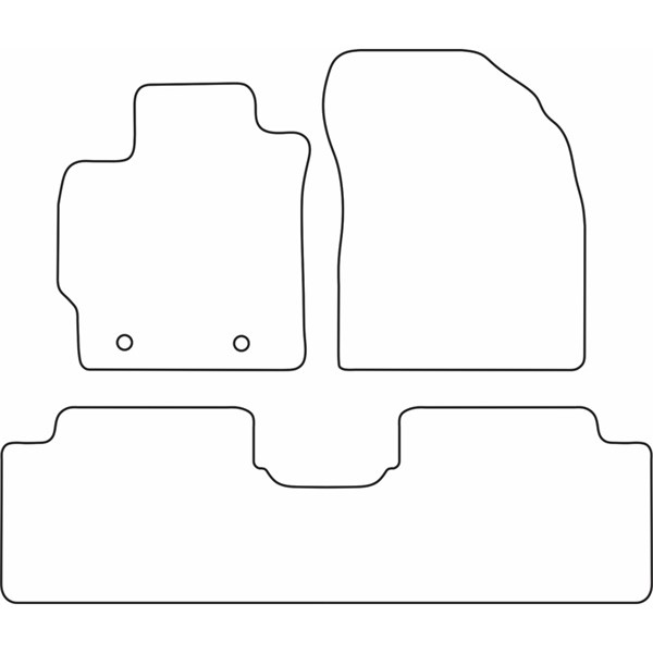 Textilmatta, kupé, Fram och bak Autostyle TM TO529V AutoStyle