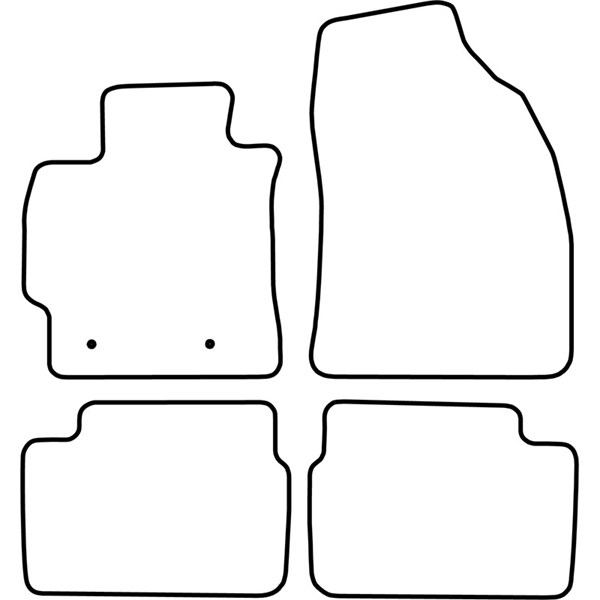 Textilmatta, kupé, Fram och bak Autostyle TM TO530V AutoStyle