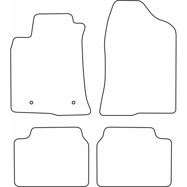 Textilmatta, kupé, Fram och bak Autostyle TM TO531V AutoStyle Textilmatta, kupé, Fram och bak Autostyle TM TO531V AutoStyle