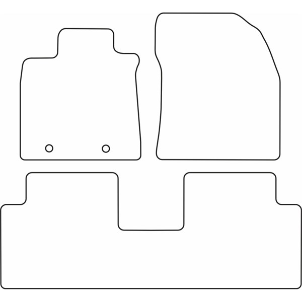 Textilmatta, kupé, Fram och bak Autostyle TM TO533V AutoStyle