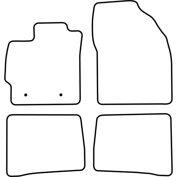 Textilmatta, kupé, Fram och bak Autostyle TM TO534V AutoStyle