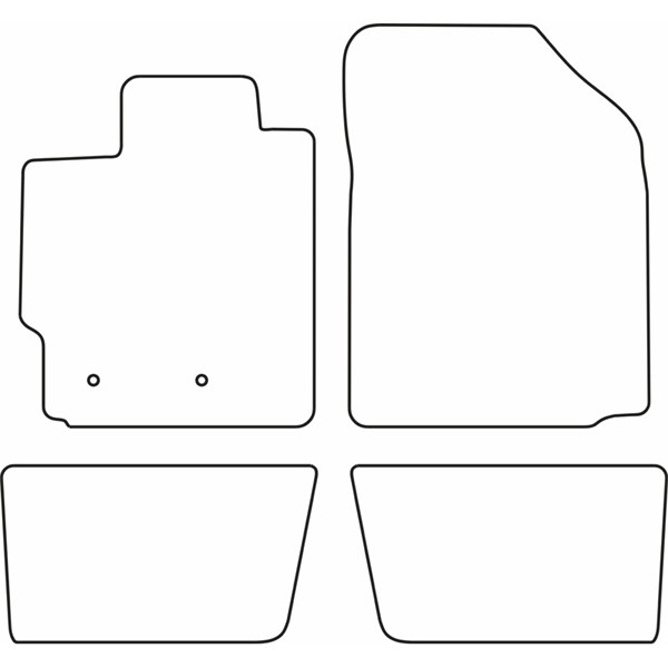 Textilmatta, kupé, Fram och bak Autostyle TM TO535V AutoStyle