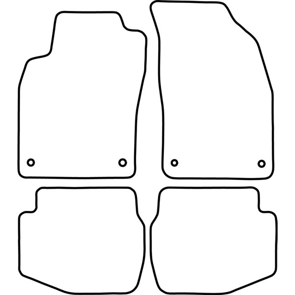 Textilmatta, kupé, Fram och bak Autostyle TM TO537V AutoStyle Textilmatta, kupé, Fram och bak Autostyle TM TO537V AutoStyle