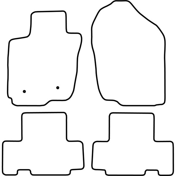 Textilmatta, kupé, Fram och bak Autostyle TM TO540V AutoStyle