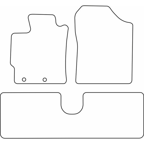 Textilmatta, kupé, Fram och bak Autostyle TM TO542V AutoStyle