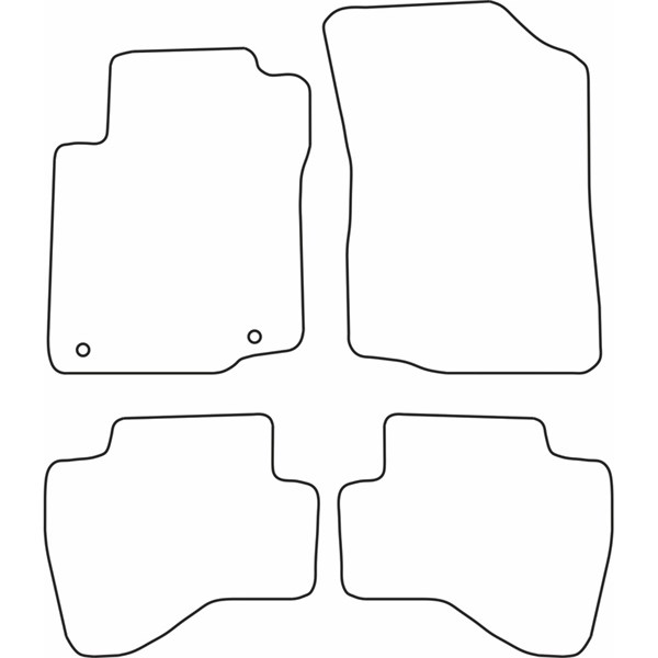 Textilmatta, kupé, Fram och bak Autostyle TM TO544V AutoStyle