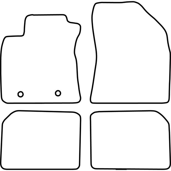 Textilmatta, kupé, Fram och bak Autostyle TM TO545V AutoStyle Textilmatta, kupé, Fram och bak Autostyle TM TO545V AutoStyle
