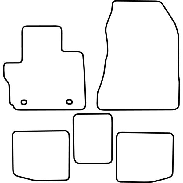 Textilmatta, kupé, Fram och bak Autostyle TM TO546V AutoStyle