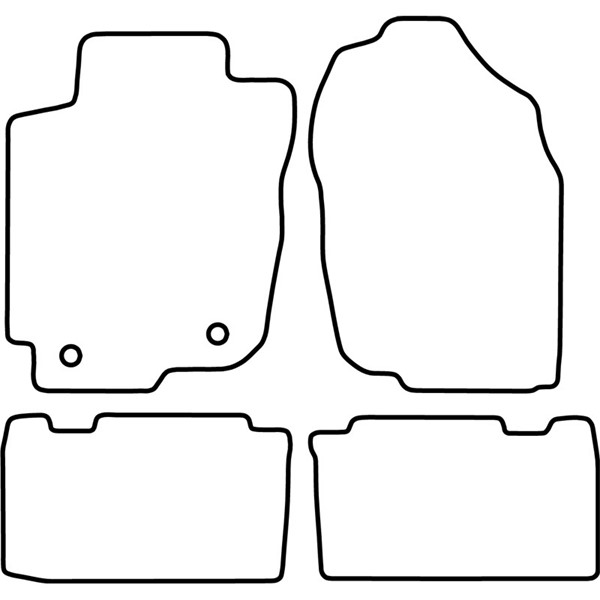 Textilmatta, kupé, Fram och bak Autostyle TM TO547V AutoStyle