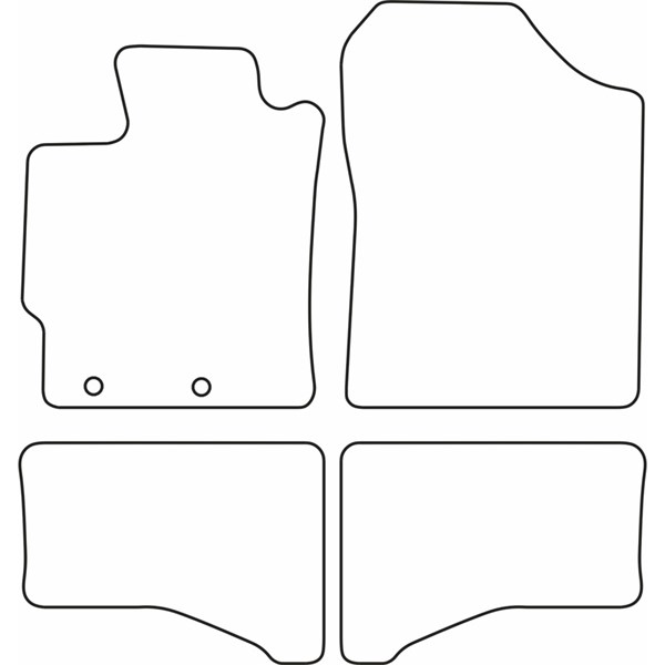 Textilmatta, kupé, Fram och bak Autostyle TM TO548V AutoStyle
