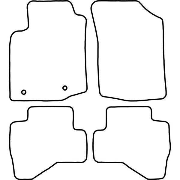 Textilmatta, kupé, Fram och bak Autostyle TM TO549V AutoStyle