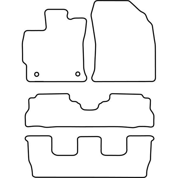 Textilmatta, kupé, Fram och bak Autostyle TM TO551V AutoStyle