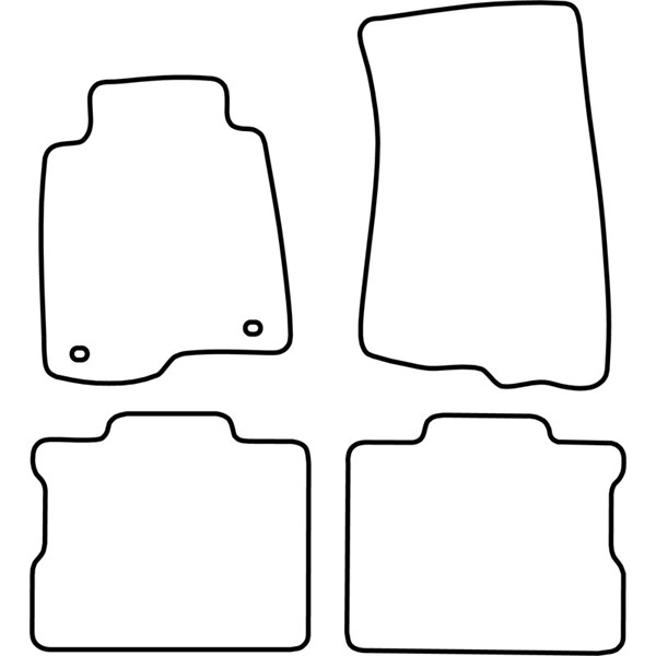 Textilmatta, kupé, Fram och bak Autostyle TM VO504V AutoStyle
