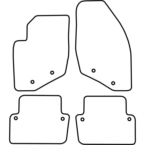 Textilmatta, kupé, Fram och bak Autostyle TM VO508V AutoStyle Textilmatta, kupé, Fram och bak Autostyle TM VO508V AutoStyle