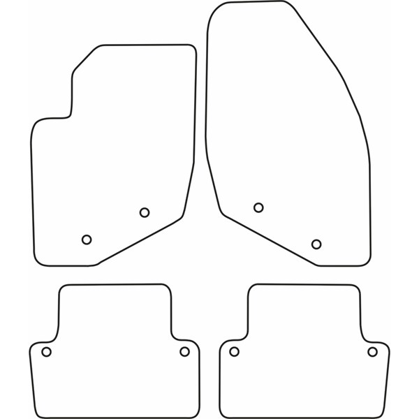 Textilmatta, kupé, Fram och bak Autostyle TM VO512V AutoStyle Textilmatta, kupé, Fram och bak Autostyle TM VO512V AutoStyle