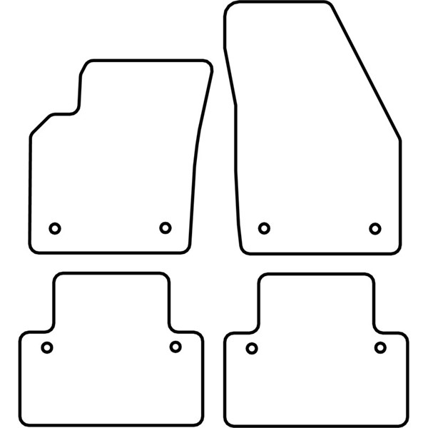 Textilmatta, kupé, Fram och bak Autostyle TM VO515V AutoStyle
