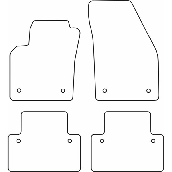 Textilmatta, kupé, Fram och bak Autostyle TM VO515V AutoStyle Textilmatta, kupé, Fram och bak Autostyle TM VO515V AutoStyle