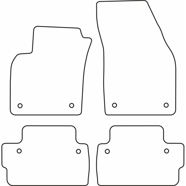 Textilmatta, kupé, Fram och bak Autostyle TM VO517V AutoStyle Textilmatta, kupé, Fram och bak Autostyle TM VO517V AutoStyle