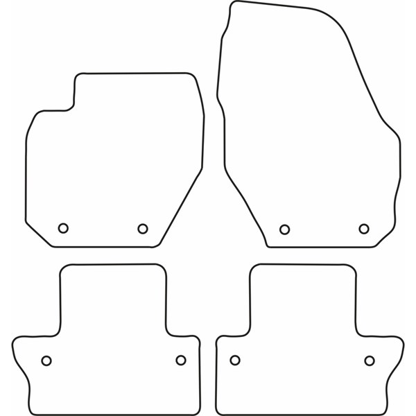 Textilmatta, kupé, Fram och bak Autostyle TM VO521V AutoStyle Textilmatta, kupé, Fram och bak Autostyle TM VO521V AutoStyle
