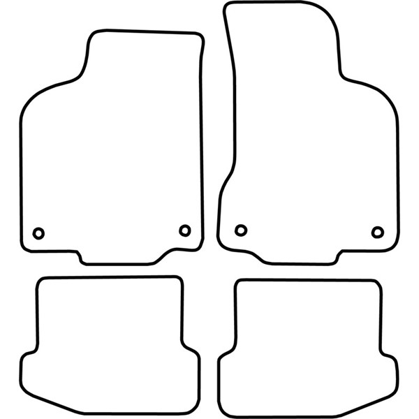 Textilmatta, kupé, Fram och bak Autostyle TM VW516V AutoStyle